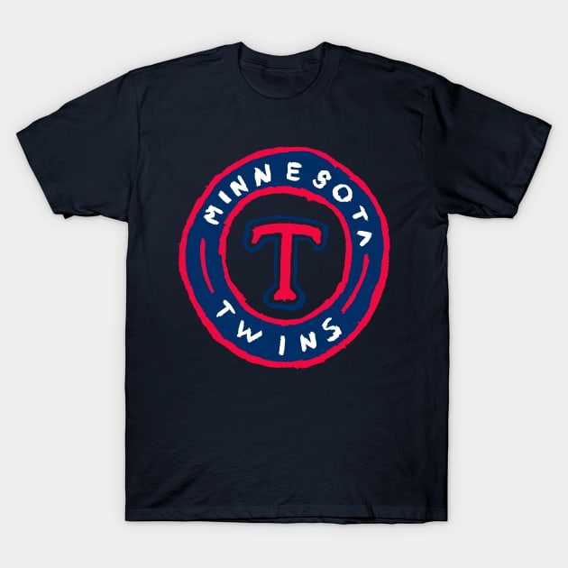 Minnesota Twiiiins 02 T-Shirt by Very Simple Graph